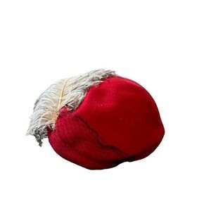 Vintage Ladies Hat - Glenover Henry Pollak - By Jane Morgan New York - Red Wool